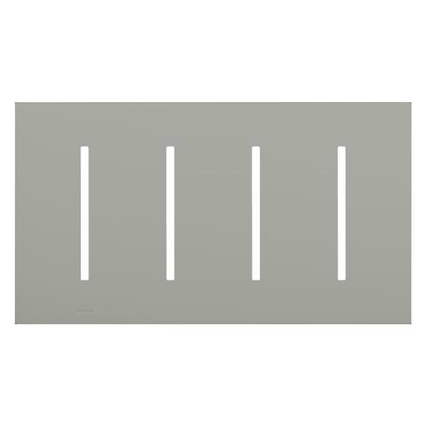 4-Gang Gray Wallplate
