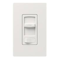 Lutron 120 volt White Rocker Single Pole / 3-Way LED / Incandescent Wall Dimmer Switch