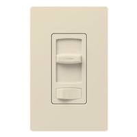 Lutron 120 volt Light Almond Rocker Single Pole / 3-Way LED / Incandescent Wall Dimmer Switch