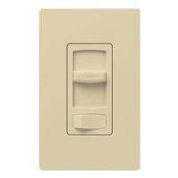 Lutron 120 volt Ivory Rocker Single Pole / 3-Way LED / Incandescent Wall Dimmer Switch