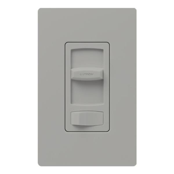 120 volt Gray Rocker Single Pole / 3-Way LED / Incandescent Wall Dimmer Switch