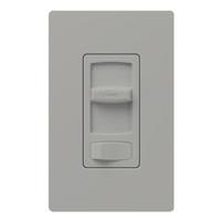 Lutron 120 volt Gray Rocker Single Pole / 3-Way LED / Incandescent Wall Dimmer Switch