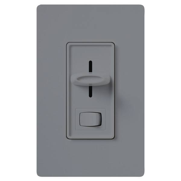 120 volt Gray Single Pole / 3-Way LED / Incandescent Wall Dimmer Switch