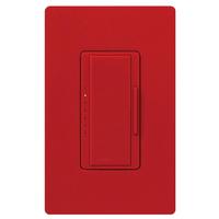 Lutron 120 volt Hot Red Toggler Single Pole / 3-Way LED / Incandescent Wall Dimmer Switch