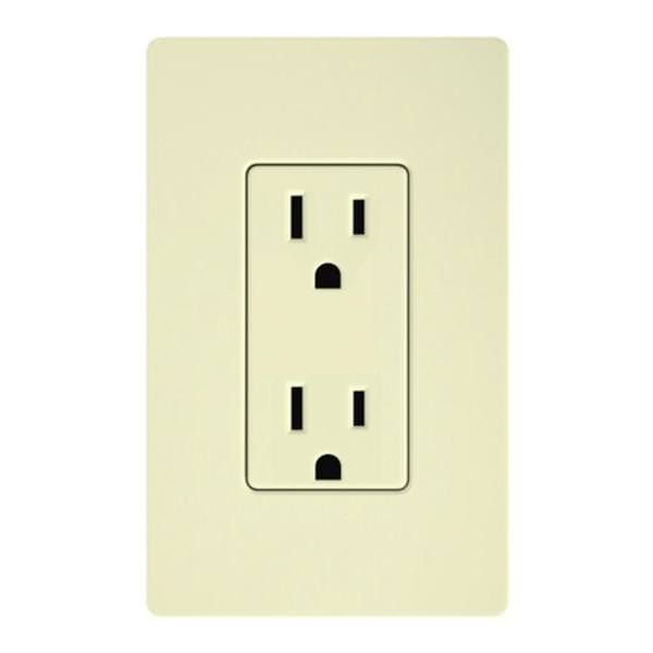 Almond 15 amp 120 volt Receptacle Outlet