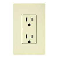 Lutron Almond 15 amp 120 volt Receptacle Outlet