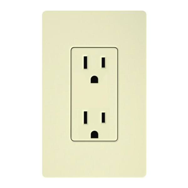 Almond 15 amp 120 volt Tamper Resistant Receptacle Outlet