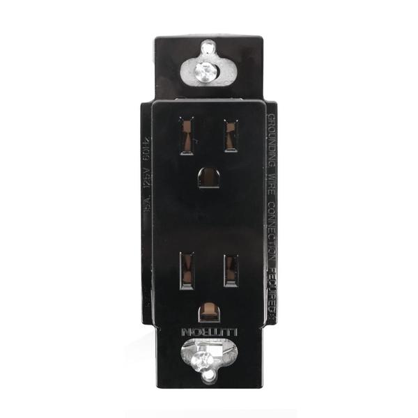 Black 15 amp 120 volt Receptacle Outlet
