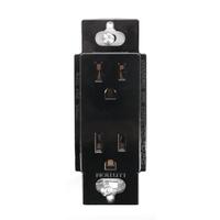 Lutron Black 15 amp 120 volt Receptacle Outlet