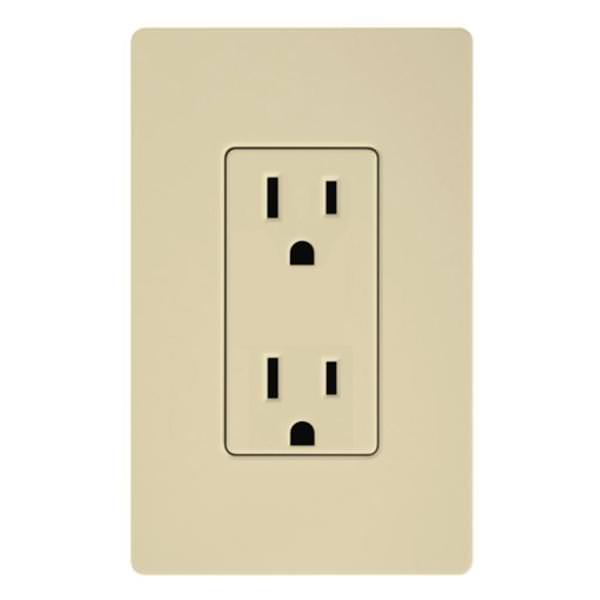 Ivory 15 amp 120 volt Receptacle Outlet