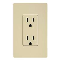 Lutron Ivory 15 amp 120 volt Receptacle Outlet