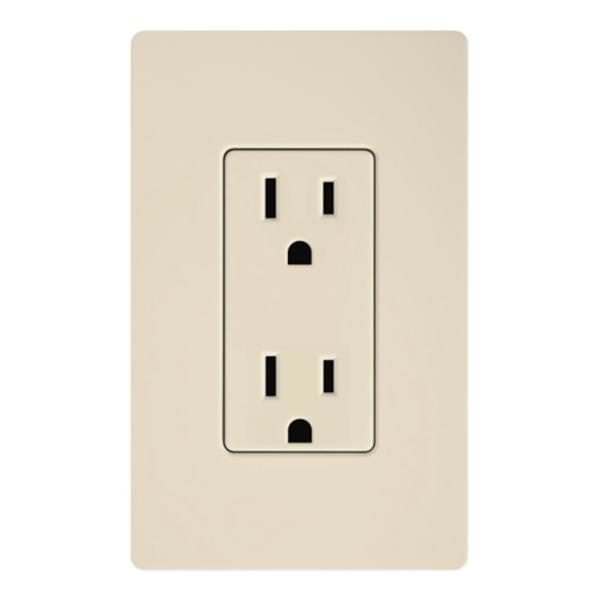 Light Almond 15 amp 120 volt Tamper Resistant Receptacle Outlet