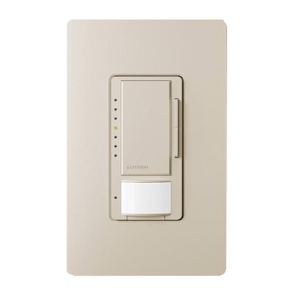120/277 volt Taupe Wall Switch Occupancy and Vacancy Sensor/Dimmer