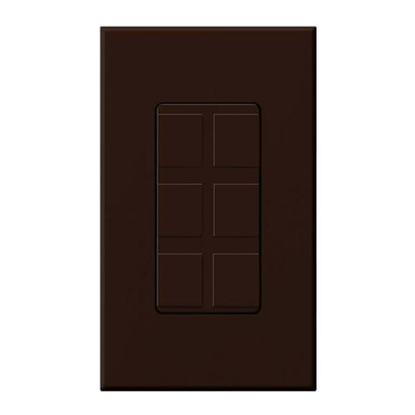 6-Port Brown Frame with Blanks