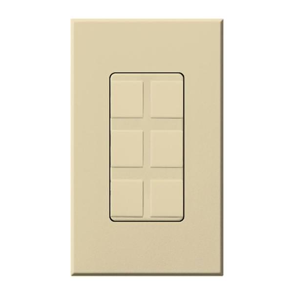 6-Port Ivory Frame with Blanks