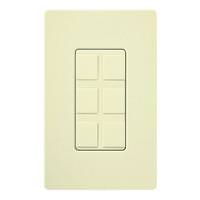 Lutron 6-Port Almond Gloss Wallplate