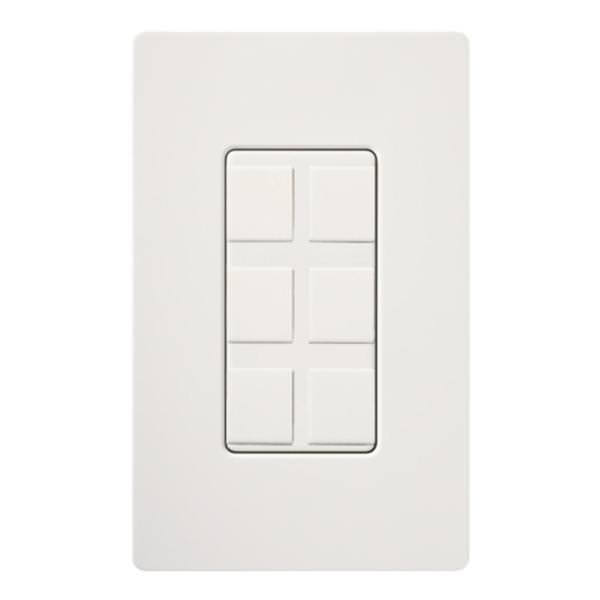 6-Port White Gloss Wallplate