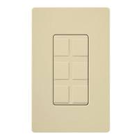Lutron 6-Port Ivory Gloss Wallplate