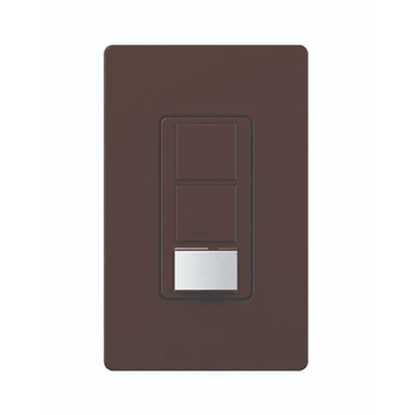 120/277 volt Brown In-Wall Switch Occupancy and Vacancy Sensor