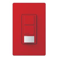 Lutron 120/277 volt Hot Red In-Wall Switch Occupancy and Vacancy Sensor