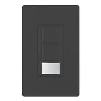 Lutron 120/277 volt Midnight In-Wall Switch Occupancy and Vacancy Sensor