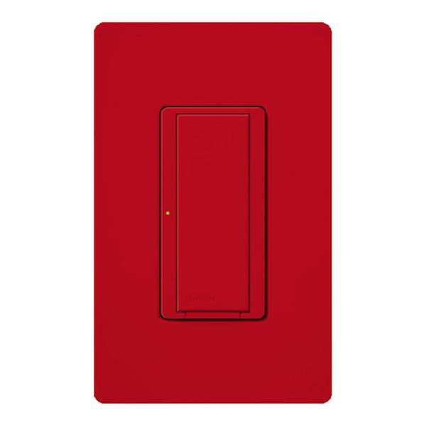 120 volt Hot Red 8 amp Single-Pole / 3-Way Digital Wall Dimmer Switch