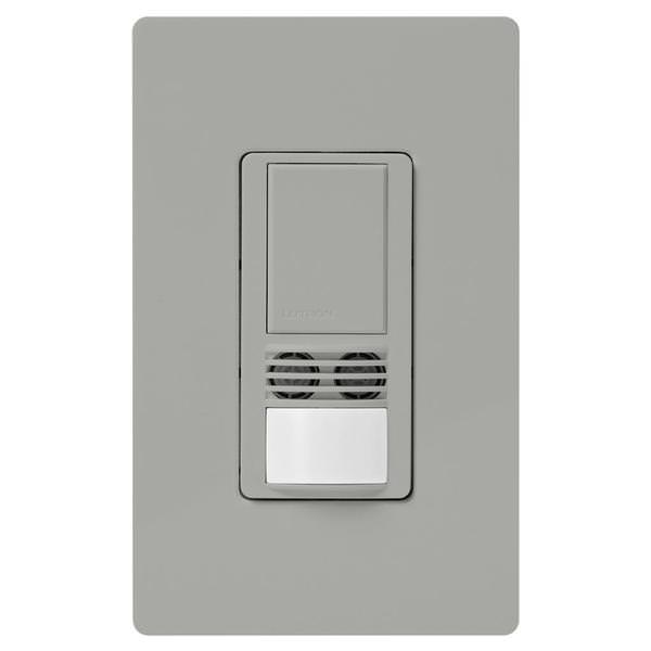 120/277 volt Gray In-Wall Switch Occupancy and Vacancy Sensor
