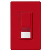 Lutron 120/277 volt Hot Red In-Wall Switch Occupancy and Vacancy Sensor