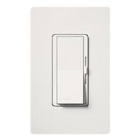 Lutron 120 volt White Toggler Single Pole / 3-Way LED / Incandescent Wall Dimmer Switch