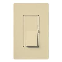 Lutron 120 volt Ivory Toggler Single Pole / 3-Way LED / Incandescent Wall Dimmer Switch