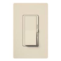 Lutron 120 volt Light Almond Toggler Single Pole / 3-Way LED / Incandescent Wall Dimmer Switch