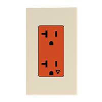Lutron Light Almond 20 amp 120 volt Isolated Ground Receptacle Outlet