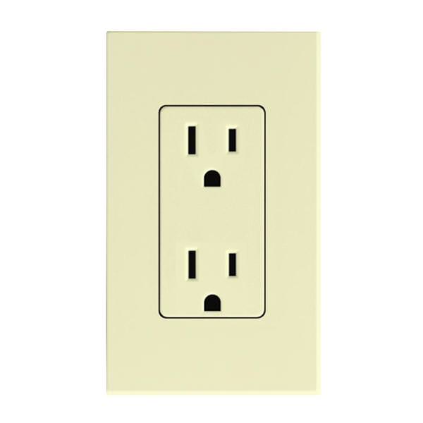 Almond 15 amp 120 volt Receptacle Outlet