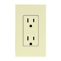 Lutron Almond 15 amp 120 volt Receptacle Outlet