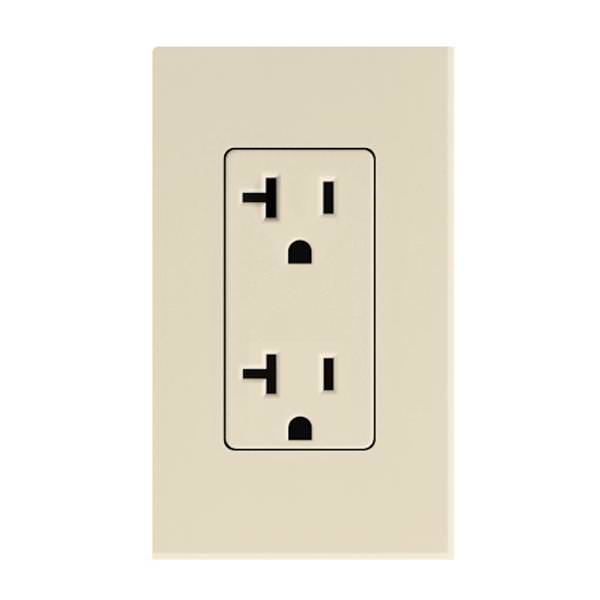 Light Almond 20 amp 120 volt Receptacle Outlet