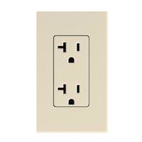 Lutron Light Almond 20 amp 120 volt Receptacle Outlet