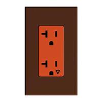Lutron Sienna 20 amp 120 volt Isolated Ground Receptacle Outlet