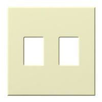 Lutron 2-Gang Almond Wallplate