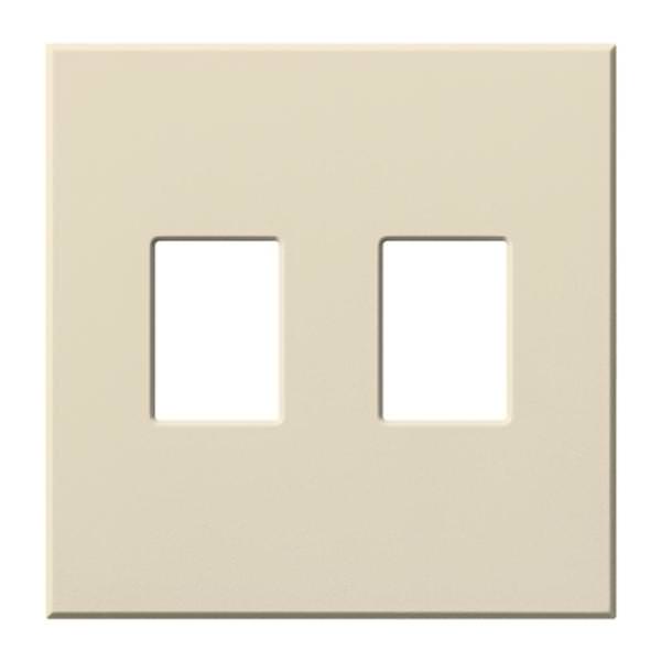 2-Gang Light Almond Wallplate