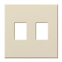 Lutron 2-Gang Light Almond Wallplate