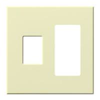 Lutron 2-Gang Almond Wallplate
