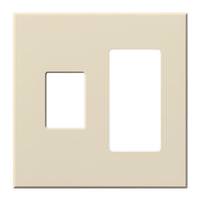 Lutron 2-Gang Light Almond Wallplate