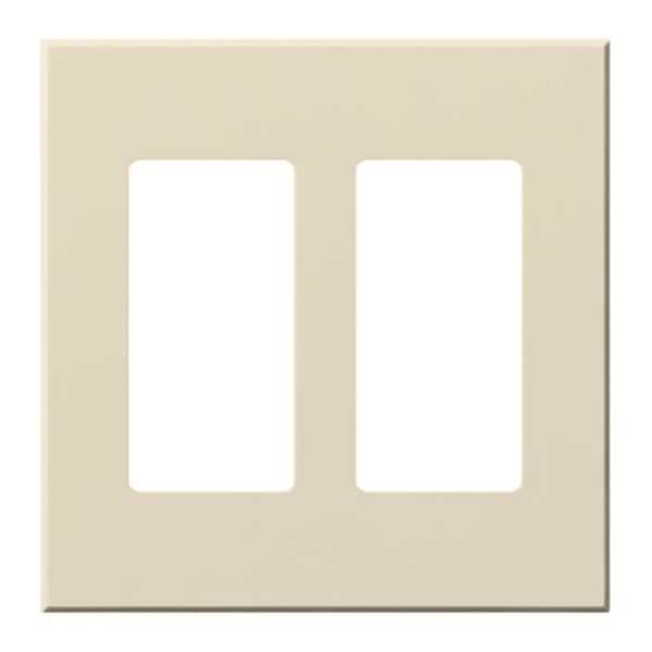 2-Gang Light Almond Wallplate