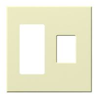 Lutron 2-Gang Almond Wallplate