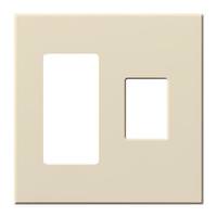 Lutron 2-Gang Light Almond Wallplate
