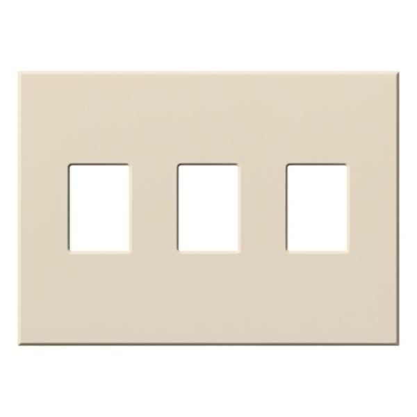 3-Gang Light Almond Wallplate