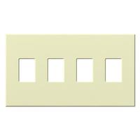 Lutron 4-Gang Almond Wallplate
