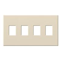 Lutron 4-Gang Light Almond Wallplate