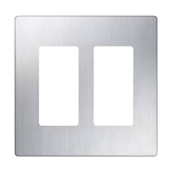 2-Gang Stainless Steel Wallplate