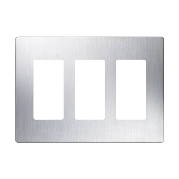 3-Gang Stainless Steel Wallplate